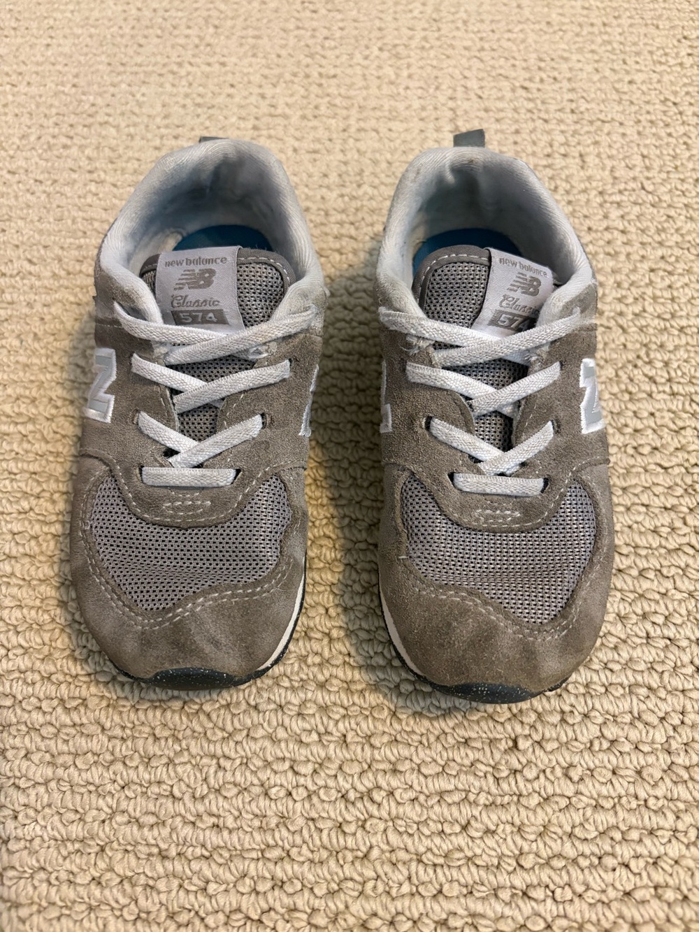 New Balance Kids' Gray 574 Classic Sneakers Size 10
